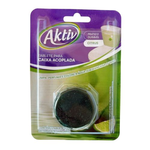 TABLETE PARA CAIXA ACOPLADA AKTIV CITRUS 45G