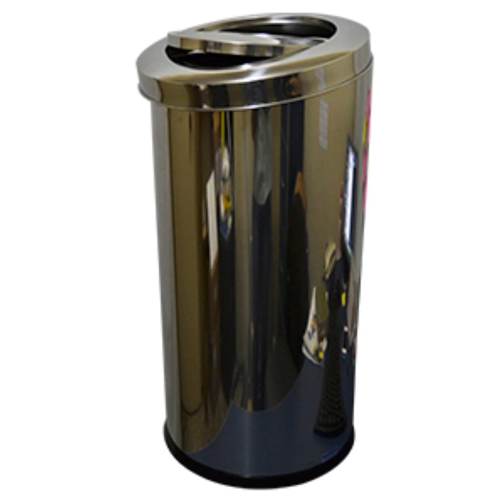 LIXEIRA INOX TAMPA BASCULANTE REFERENCIA 3032/205 40,5LT