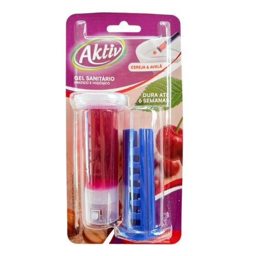 GEL SANITARIO AKTIV CEREJA E AVELA 37G APARELHO 