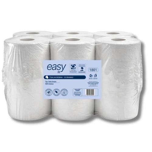 TOALHA BOBINA VIRGEM EASY FIT 18G