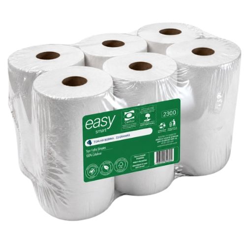 TOALHA BOBINA VIRGEM EASY SMART 23G