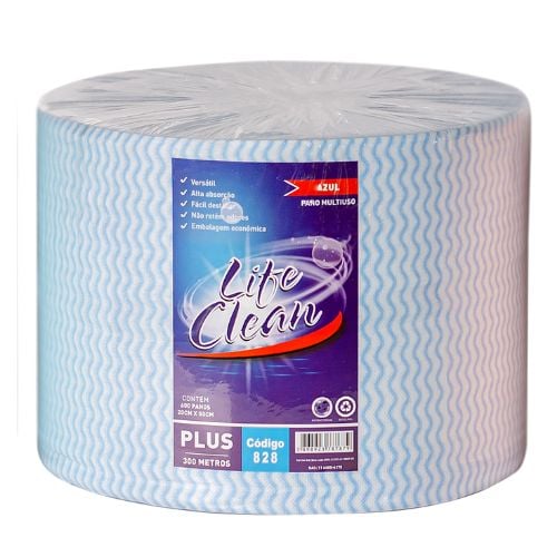 PANO MULTIUSO 20CMX300M AZUL LIFE CLEAN