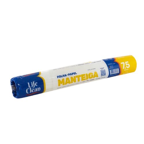 PAPEL MANTEIGA 30CMX7,5M LIFE CLEAN