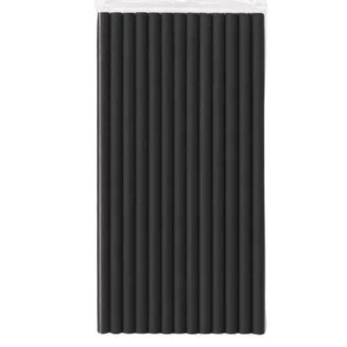 CANUDO BIO PAPEL SACHE 6MM PRETO 100 UNIDADES INOVEN 