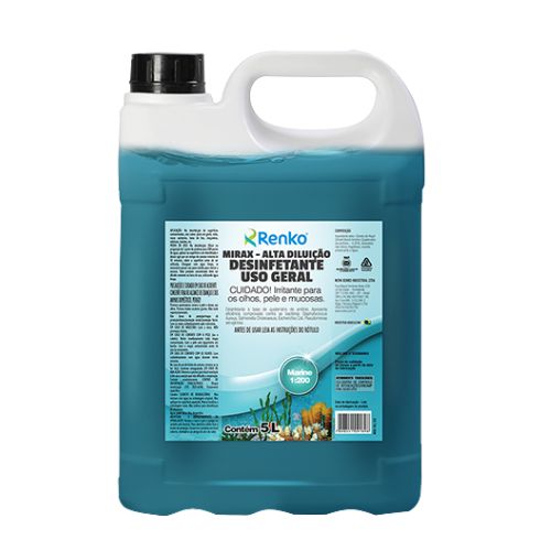 DESINFETANTE MIRAX FLORAL RENKO 1L DILUICAO 1/200