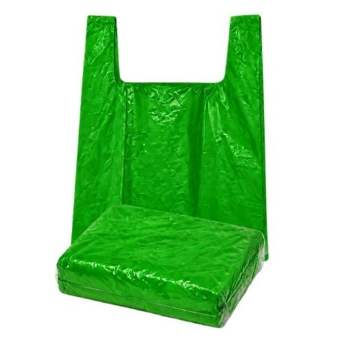 SACOLA REFORCADA 30X40CM VERDE COM 2KG OUROSAC