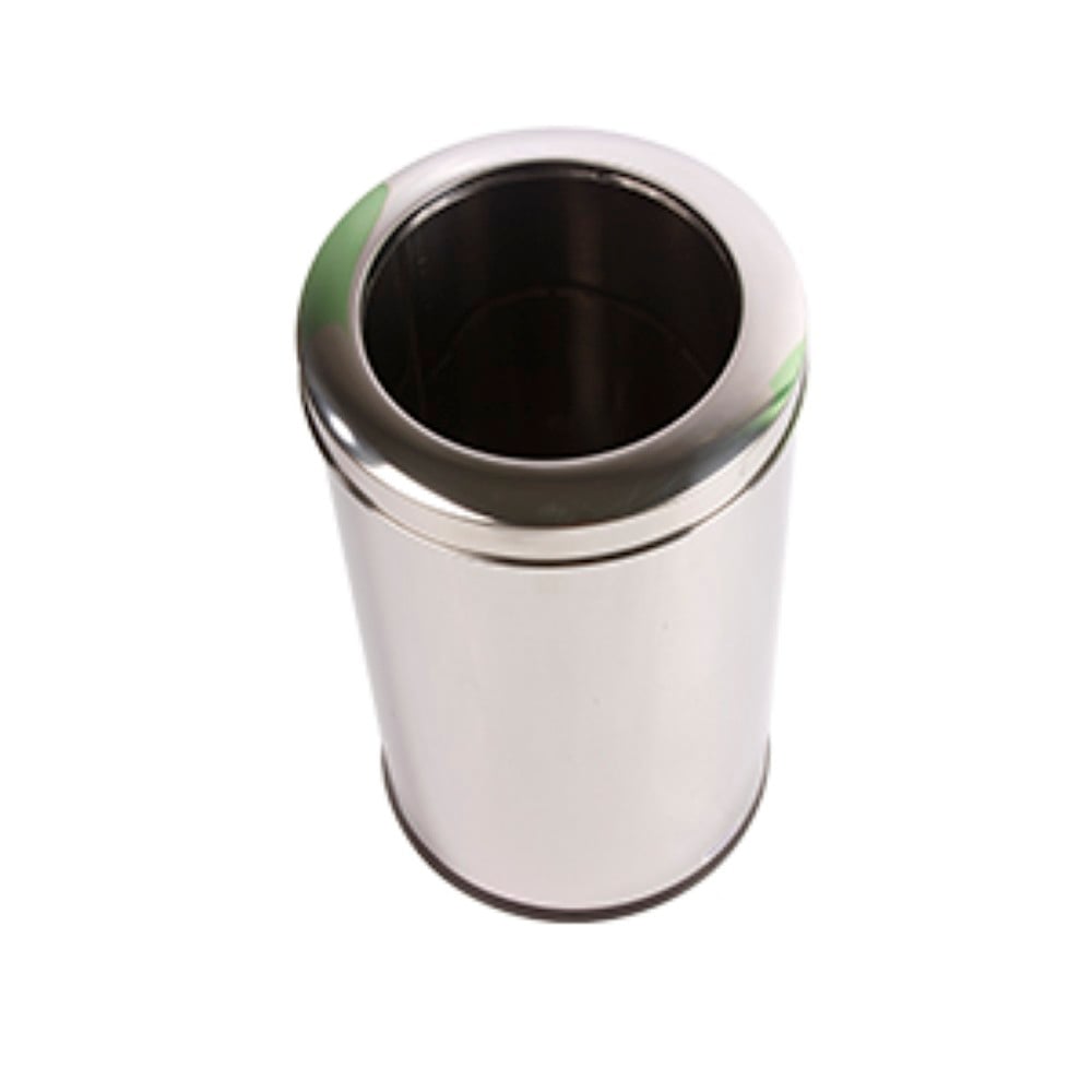 LIXEIRA INOX COM ARO INOX REFERENCIA 3033/205 40,5LT