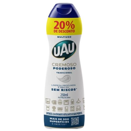 SAPONACEO CREMOSO TRADICIONAL UAU 250ML