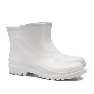 BOTA PVC BRANCA CANO MEDIO TAMANHO 44 BRACOL