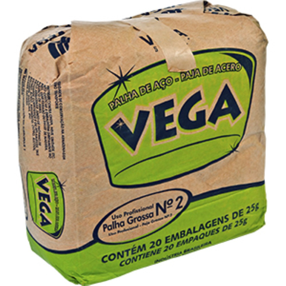 PALHA DE ACO NUMERO 2 VEGA 20X25GR 
