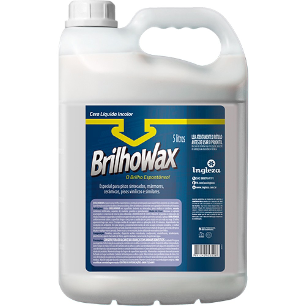 CERA BRILHOWAX INCOLOR 5L INGLEZA