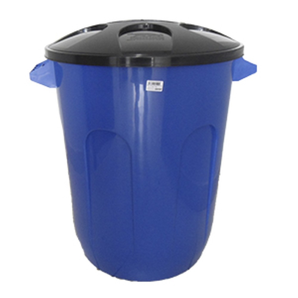 DEPOSITO PLASTICO JAGUAR 93 LITROS AZUL COM TAMPA