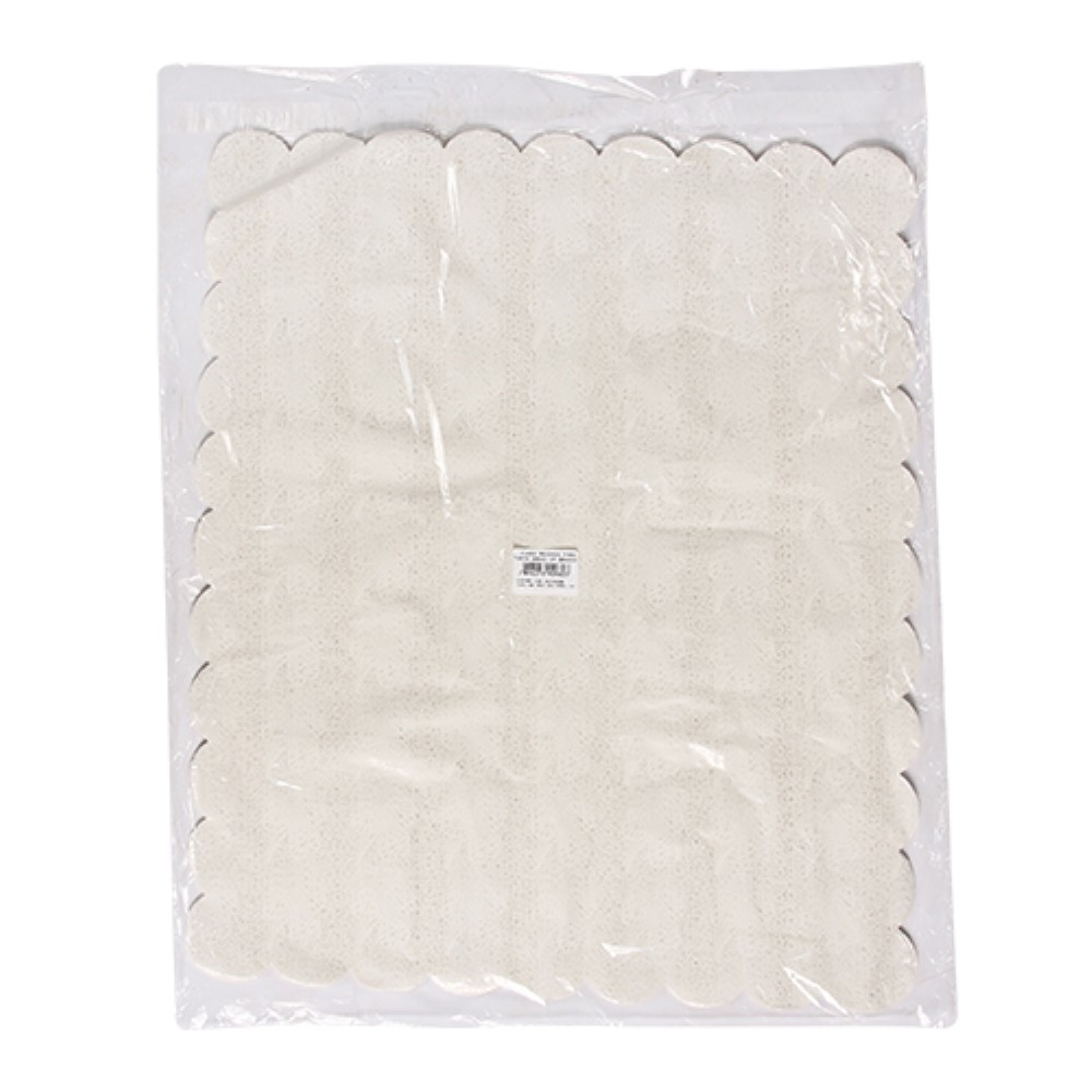 FUNDO RENDADO BRANCO 36X42CM COM 100 UNIDADES