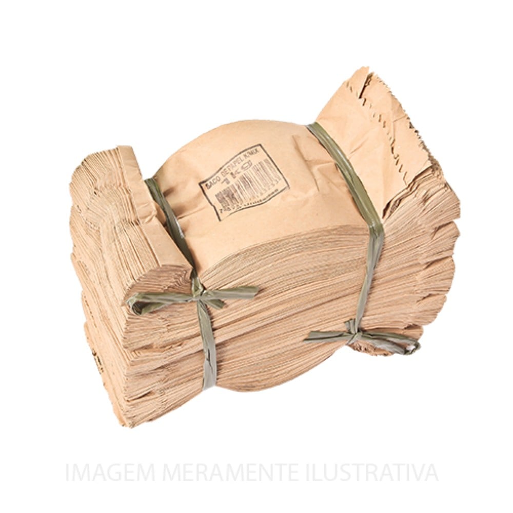 SACO DE PAPEL KRAFT MIX 1KG 500 UNIDADES KAMP