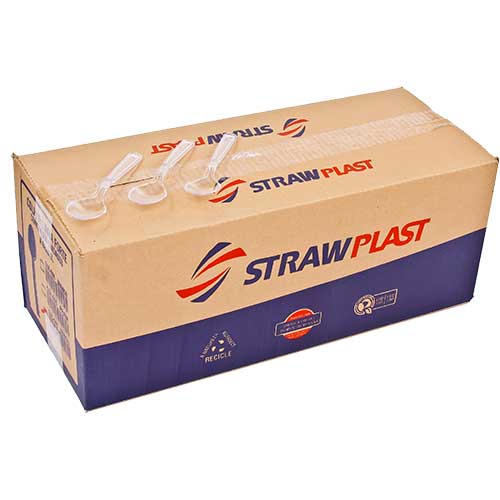 COLHER DESCARTAVEL FORTE CRISTAL CSC640 500 UNIDADES STRAWPLAST