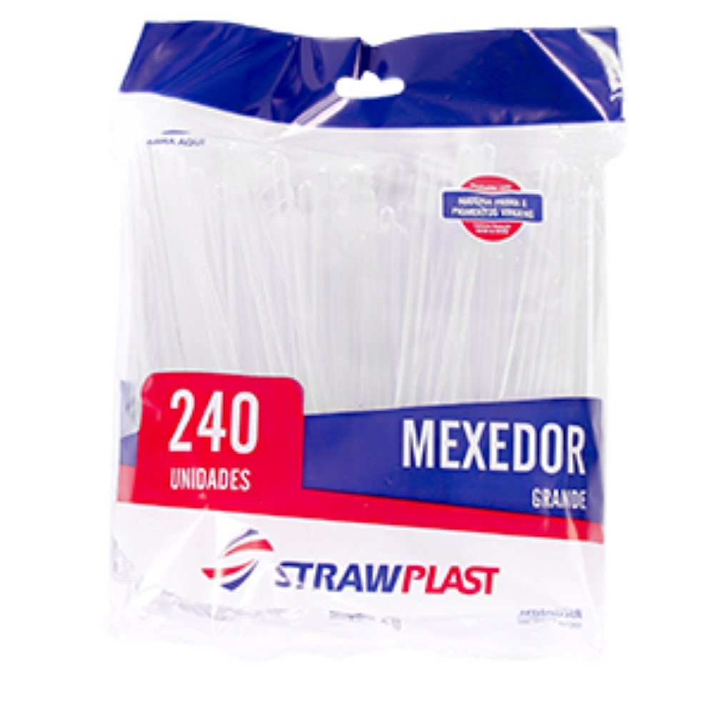 MEXEDOR DRINK GRANDE 11CM 240UN STRAWPLAST