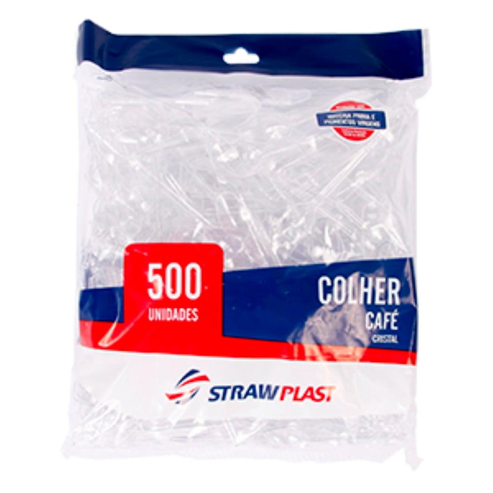 COLHER CAFE CHA BRIGADEIRO CSC631 1X500 UNIDADES STRAWPLAST