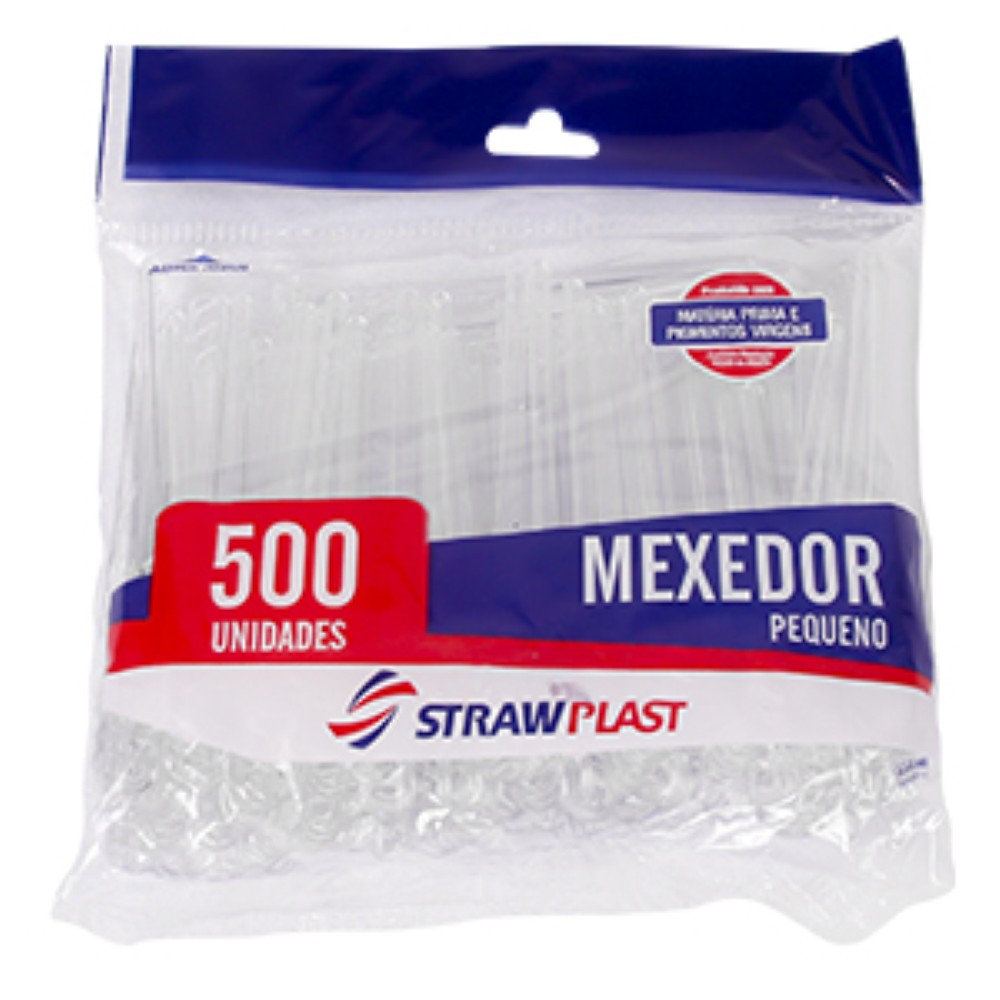 MEXEDOR CAFE PEQUENO 7,5CM MSP800 500 UNIDADES STRAWPLAST