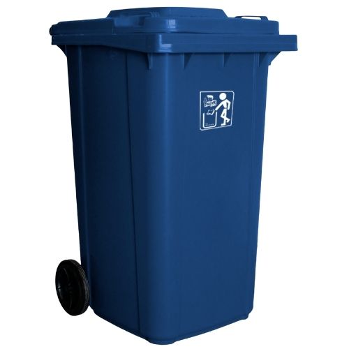CONTAINER PLASTICO 240L SEM PEDAL AZUL PRIME PRO