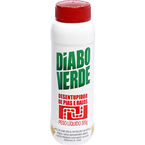 DESENTUPIDOR DE PIA E VASO GRANDE 300G DIABO VERDE