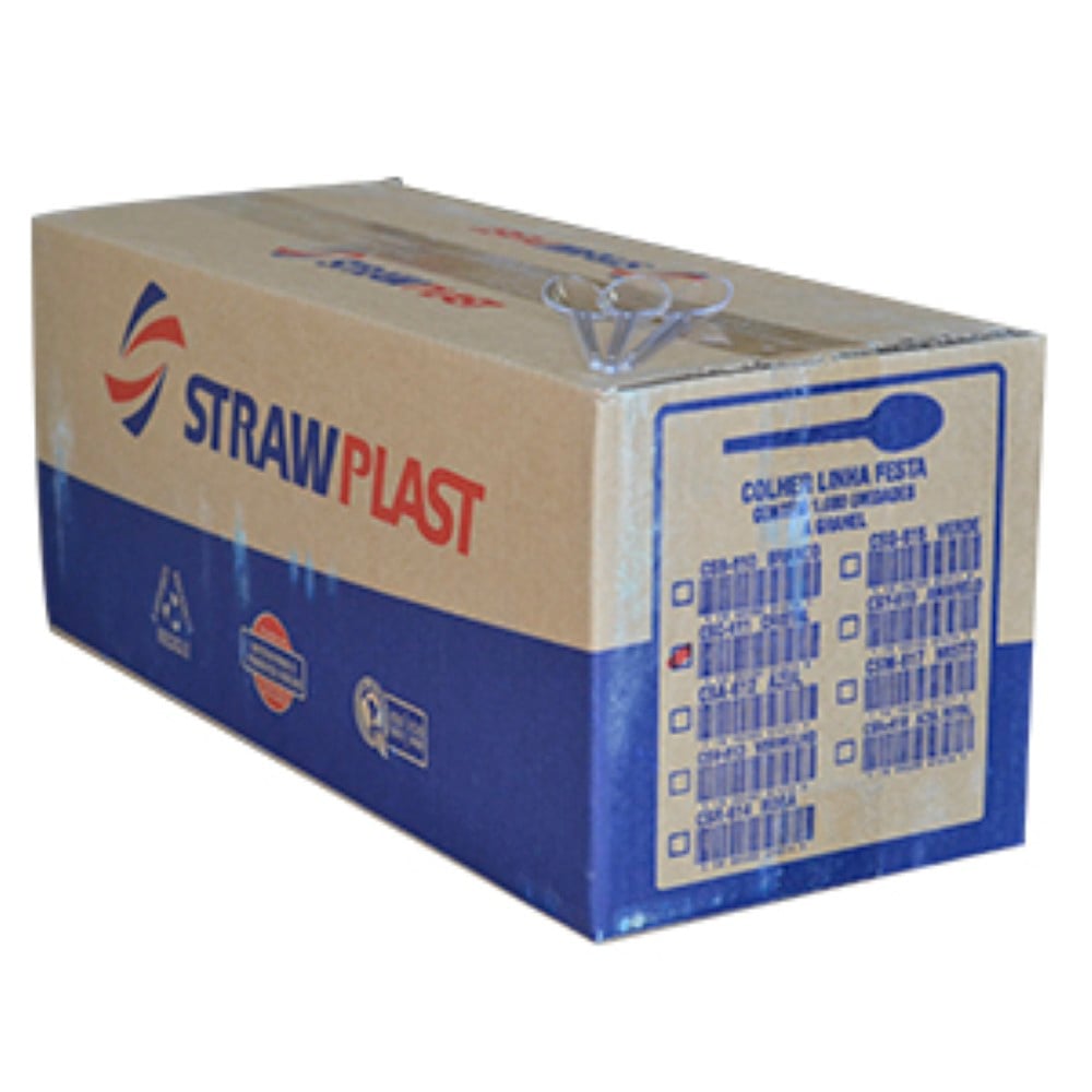 COLHER DESCARTAVEL SOB CRT CSC611 1X1000 UNIDADES STRAWPLAST