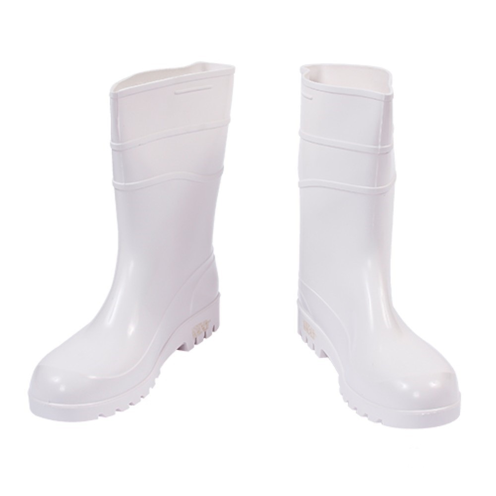 BOTA PVC BRANCA CANO ALTO TAMANHO 35 FUJIWARA