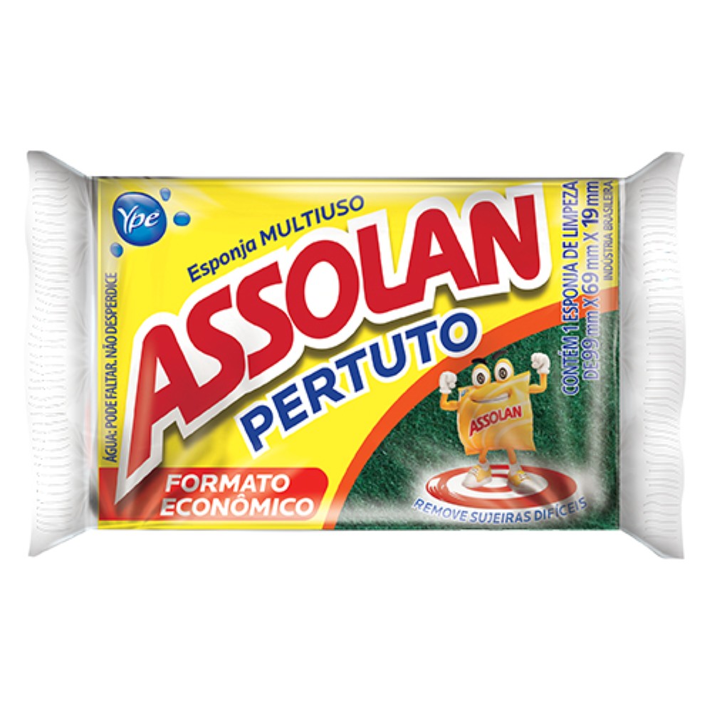 ESPONJA DUPLA FACE MULTIUSO UNITARIA ASSOLAN