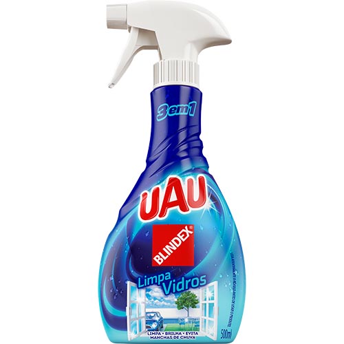 LIMPA VIDROS BLINDEX UAU GATILHO 500ML