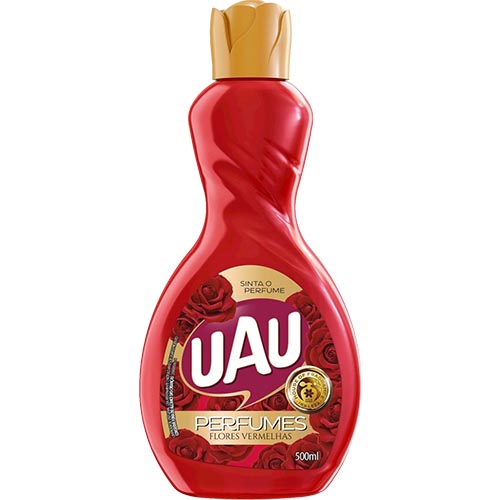 LIMPADOR PERFUMADO UAU FLORES VERMELHO SEDUCAO 24X500ML