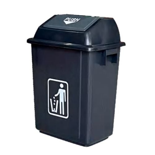 LIXEIRA TAMPA BASCULANTE CINZA 60LT PRIMEPRO 