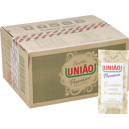 ACUCAR EM SACHE 5GR 1000 UNIDADES UNIAO
