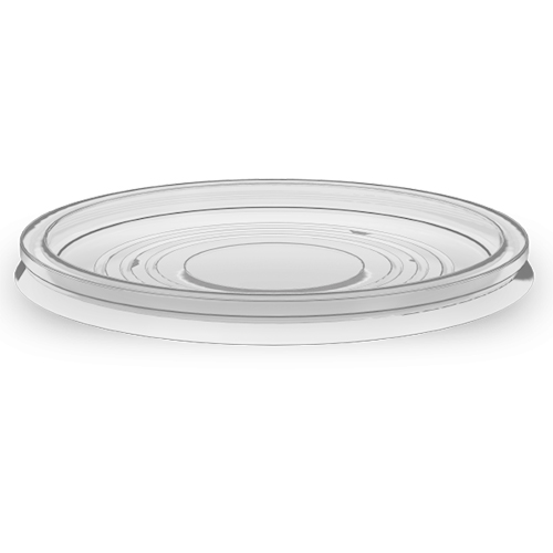 TAMPA PLASTICA TRANSPARANTE PARA COPOS 500ML E POTES 300/500ML 20X50 UNIDADES MINAPLAST 