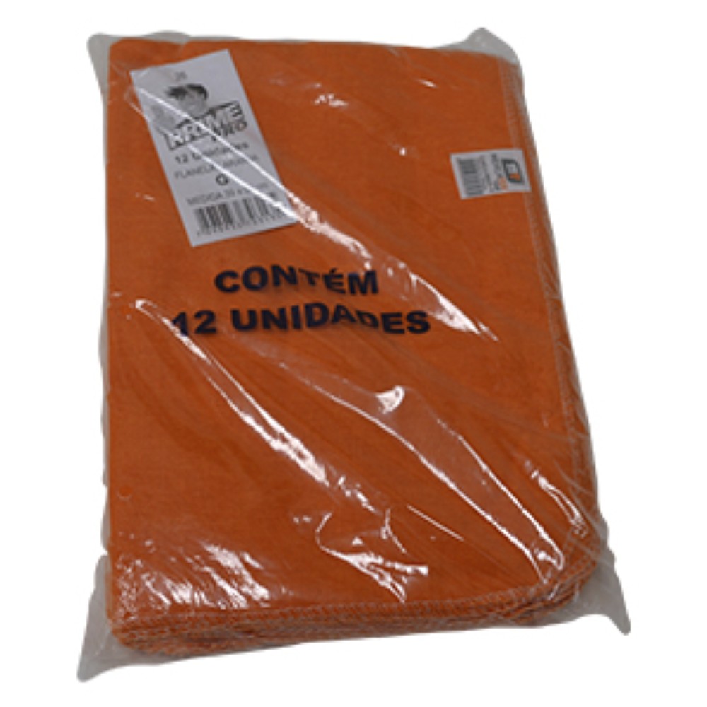 FLANELA LARANJA 39X59CM PRIMEPRO 1X1 UNIDADES