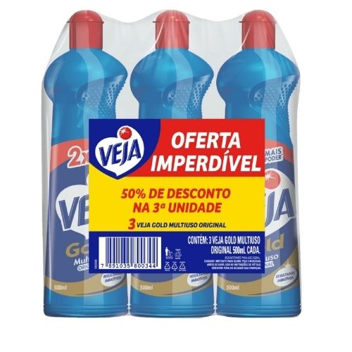 MULTIUSO ORIGINAL GOLD VEJA KIT 3X500ML
