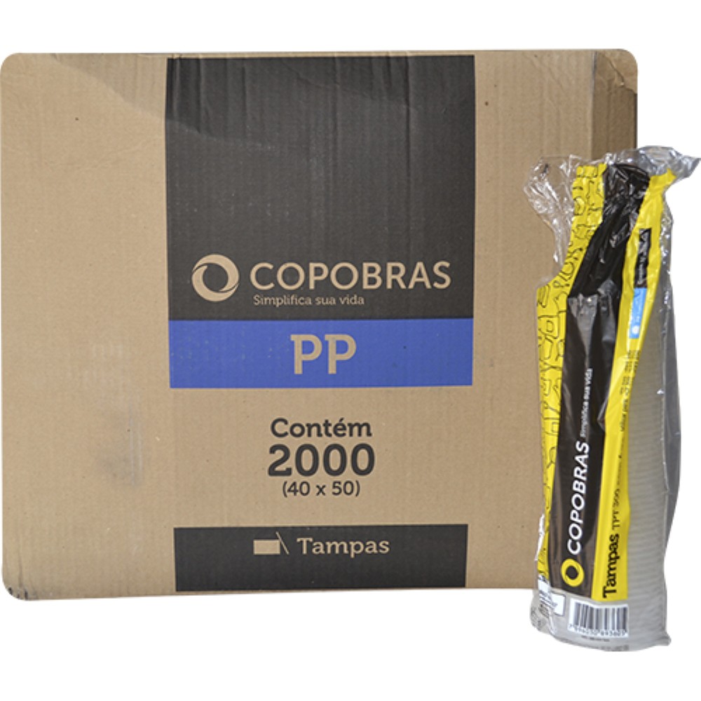 TAMPA PLASTICA TRANSPARENTE 300ML TPT300 COM FURO 40X50UN