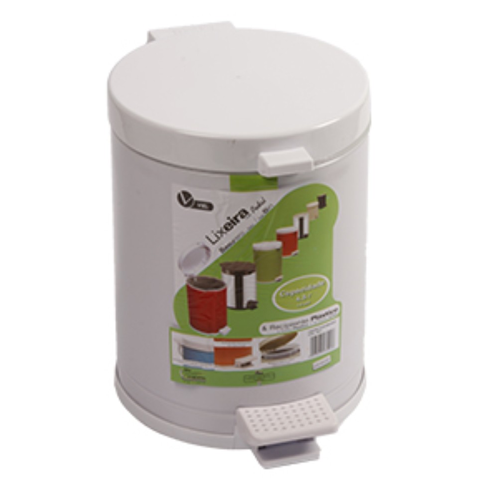 LIXEIRA PEDAL 4,5L REFERENCIA:3501 BRANCA VIEL