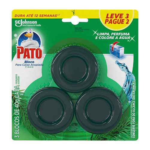 PATO BLOCO PARA CAIXA ACOPLADA PINHO LEVE 3 PAGUE 2