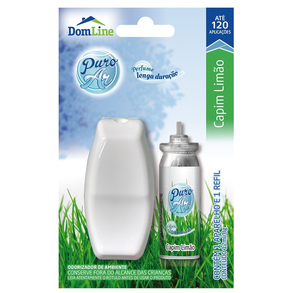APARELHO PURIFICADOR DE AR CAPIM E LIMAO 12ML PURO AR 